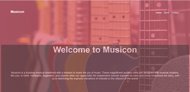 Musicon example website